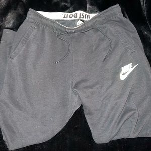 Black Nike joggers
